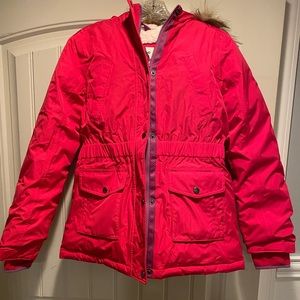 Lands’ End Youth/Girls Pink Expedition Parka Size Large (14)